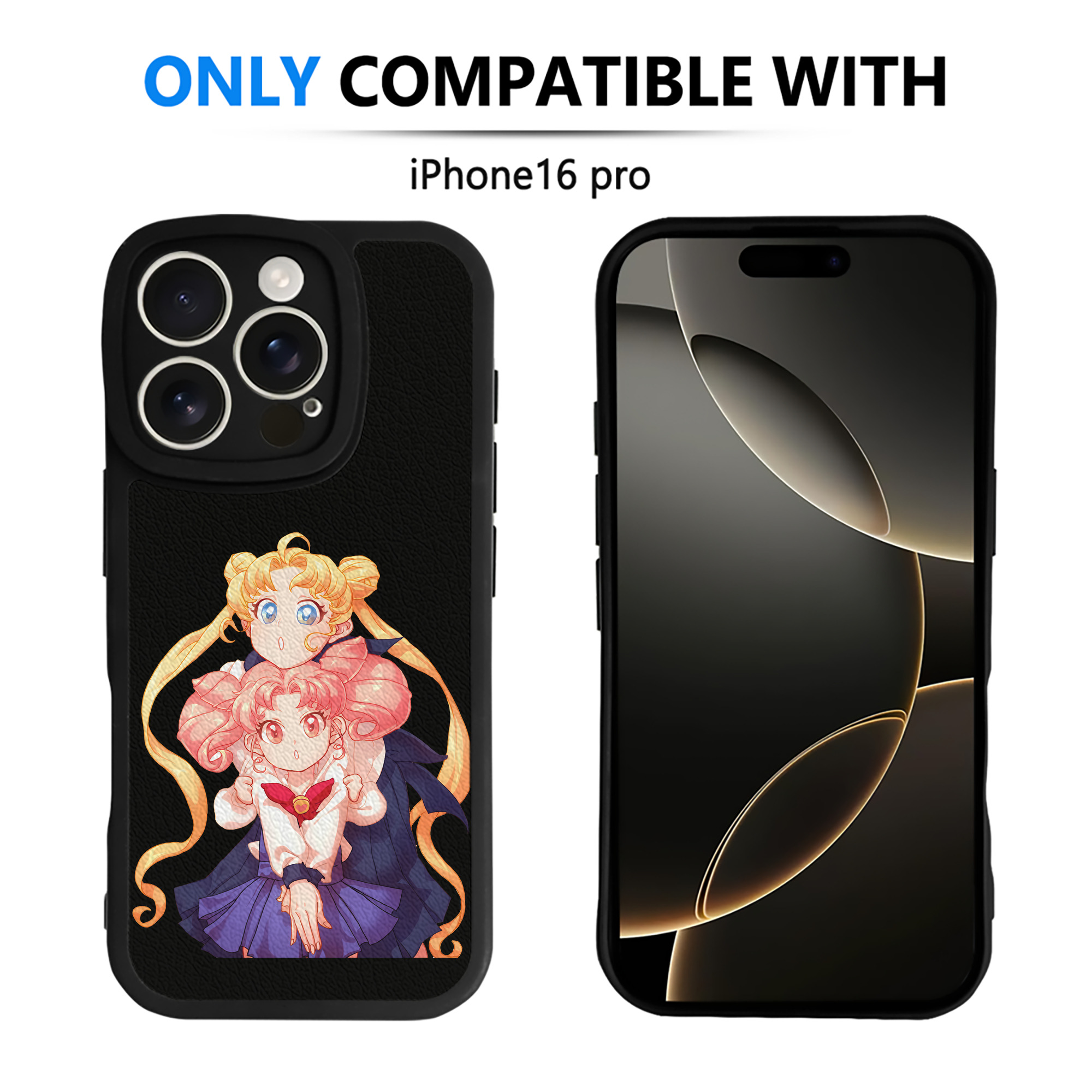 （画像用） 美少女戦士セーラームーン 愛野 美奈子 あいの みなこ Sailor Moon Aino Minako 【iPhone 16シリーズ対応】シリコンスマホケース（レザー調） 材質：シリコン